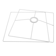 Lampskärm Ram 30 Cm Fyrkantig E27 Sockel Med Ring