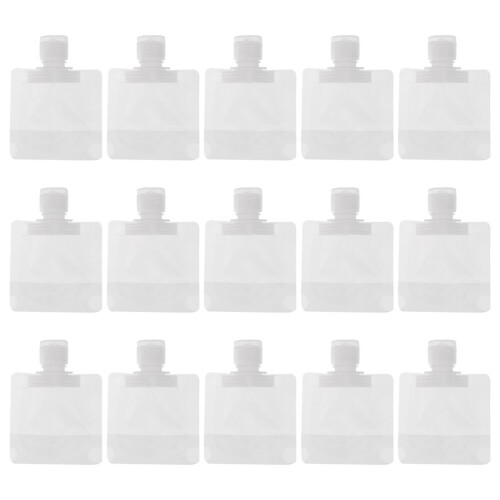 15Stk Multifunktionale Squeeze Beutel Lotion Beutel Weiß