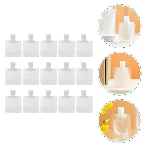 15Stk Multifunktionale Squeeze Beutel Lotion Beutel Weiß 2