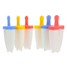 6St ABS Ijsjesvormen Set Plastic Mallen Diverse Kleuren Herbruikbaar