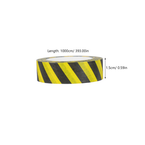 1Roll Micro Warning Tape Roll Paper Tape Decorative Multi Use for Kids 2
