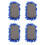 4 St Microfiber Tavelrader, Tvättbara, Shag Dry 2