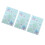 3Pcs Assorted Christmas Snowflakes Temporary Luminous Sticker Sheets 1