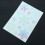 3Pcs Assorted Christmas Snowflakes Temporary Luminous Sticker Sheets 9