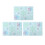 3Pcs Assorted Christmas Snowflakes Temporary Luminous Sticker Sheets 7
