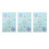 3Pcs Assorted Christmas Snowflakes Temporary Luminous Sticker Sheets 6