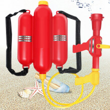 Kinder-Wasserpistolen-Rucksack-Spielzeug 22x32cm, Rot, Robuster Kunststoff