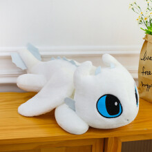 (White ,40cm)Cómo entrenar a tu dragón juguete de peluche sin dientes muñeca de peluche decoración regalo niños