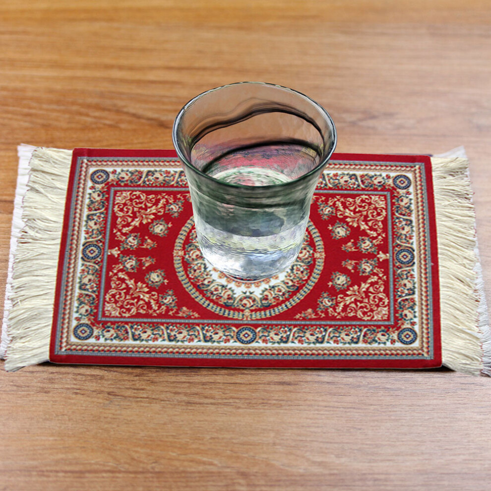 Vintage Persian Rug Mouse Mat - Natural Rubber Textured & Washable 9301356698103