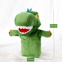 Steiff Dinosaur Plüsch-Handpuppe für Kinder, weich, beweglich, 23 cm