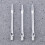 3Pcs 4,5 Mm Aluminiumlegering Pilarfästen Skruvtråd (Silver) 5