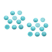 20Pcs 0,6 Cm Blå Glaspluggar För Smyckestillverkning