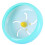 Small Pet Hamster Wheel Sky-Blue Quiet Plastic Exercise Toy 8
