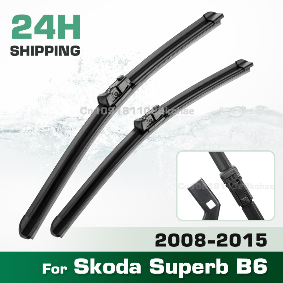(Left Hand Drive) Wiper Lhd&Rhd Front Wiper Blades Set For Skoda Superb B6 2008 - 2015 Windshield Windscreen Window Brush 24'' 18'' 6935159282882