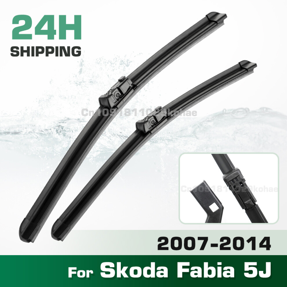 (Left Hand Drive) Wiper Lhd&Rhd Front Wiper Blades Set For Skoda Fabia 5J 2007 - 2014 Windshield Windscreen Window Brush 21'' 21'' 6935159282745