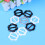 9Pcs Blomformade T-Shirt Spännen Diameter 3 Cm 6