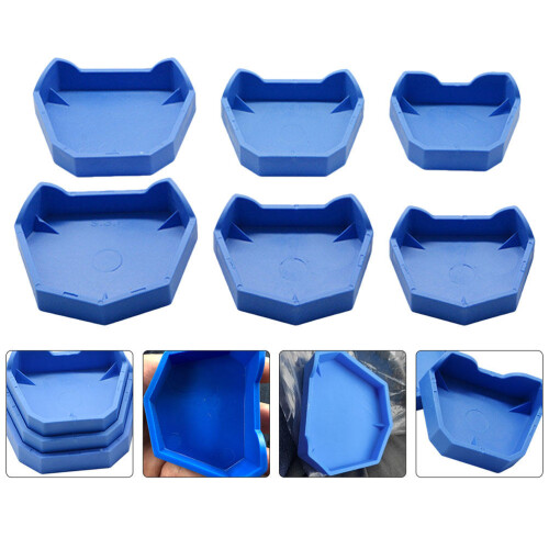 6Pcs Tandmodell Grundformar Kit Laboratoriemodellbas Gipsform 2