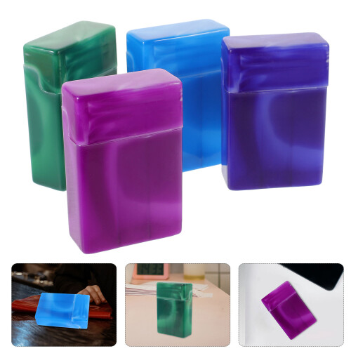 4 St Marbrerade Cigarettdosor Av Plast 2