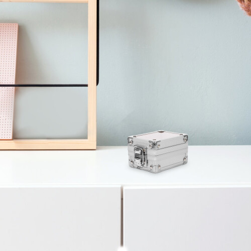 Aluminium Klockbehållare Lås Klockförvaring Silverfärgad Låda 2