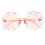 1 Styck Transparent Ram Solglasögon För Barn (Transparent Rosa) 1