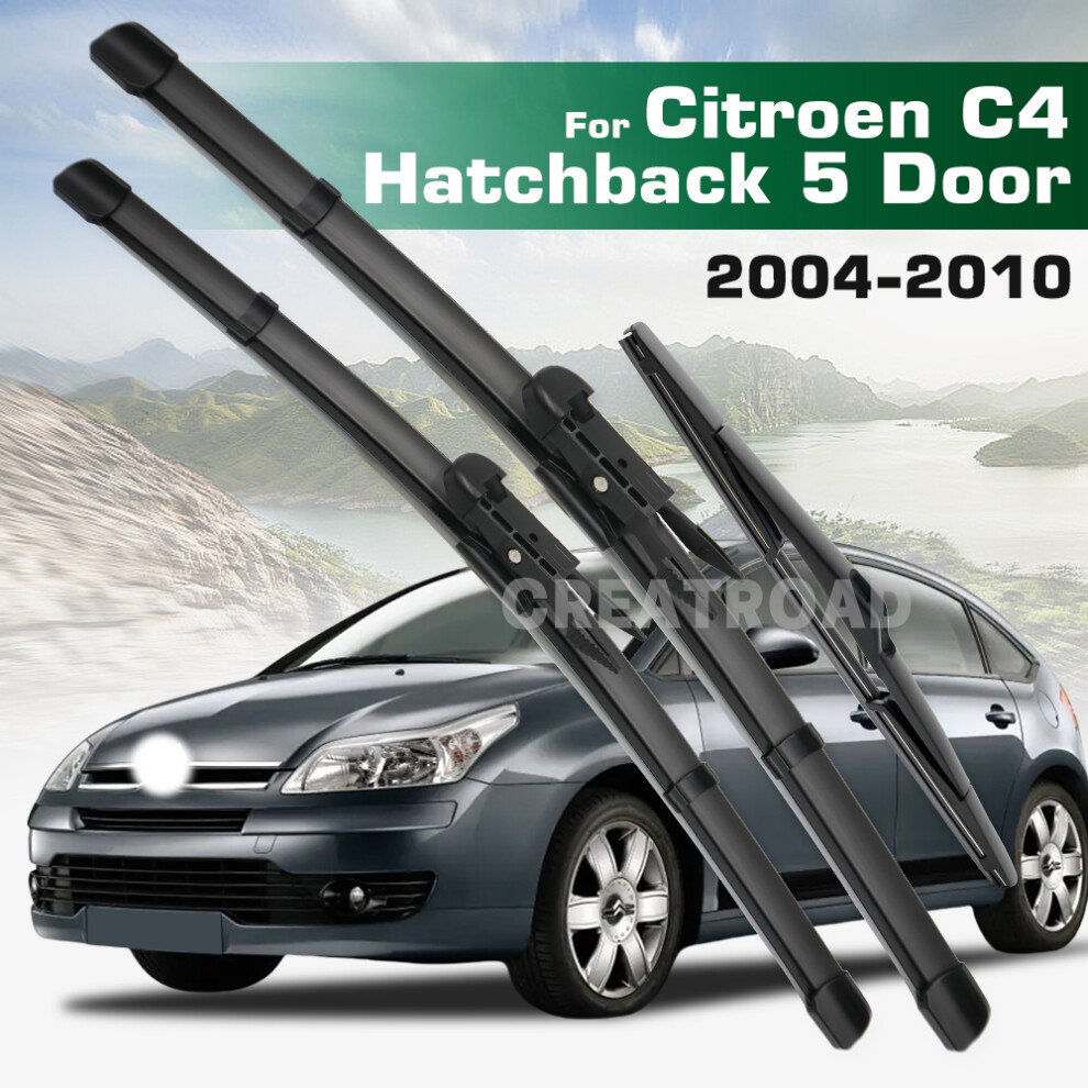 (Right Hand Drive) Wiper Lhd&Rhd Front & Rear Wiper Blades Set For Citroen C4 Mk1 Hatchback 5 Door 2004 - 2010 Windshield Windscreen 6935159282493