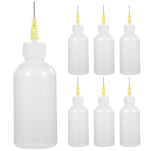 6Pcs Precision Needle Tip Applicator Squeeze Flask För Flytande Lim 2