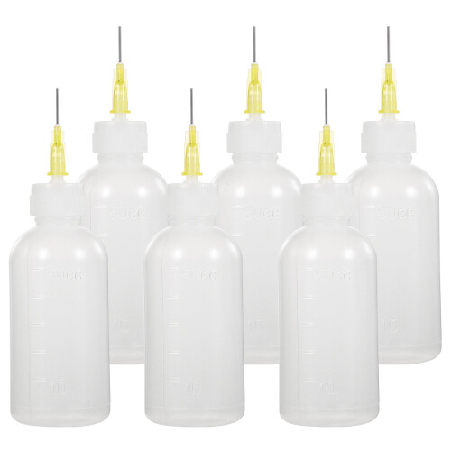 6Pcs Precision Needle Tip Applicator Squeeze Flask För Flytande Lim 1