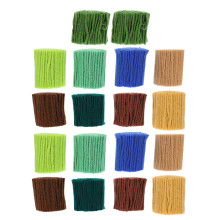 18Pcs Färdigklippta Färgglada Garn Latch Hook Garnpaket