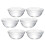 6Pcs Puddingformar Jelly Skålar Dessertbehållare Transparent 1