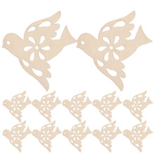 20St Duif Versieringen Schuifjes Beige Voor Knutselen Thuis