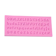 siliconen matrijs met letters en cijfers voor fondant, chocolade, cake