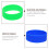 10Pcs Sublimerings Silikonband Elastiska Ringar Flasketillbehör 10