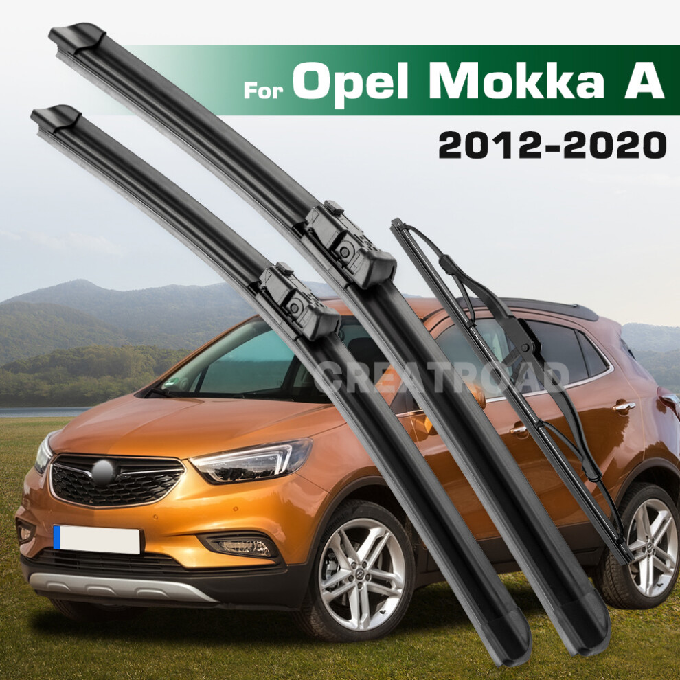 (Left hand drive) Wiper LHD&RHD Front & Rear Wiper Blades Set For Opel Mokka A 2012 - 2020 Windshield Windscreen Window Brushes-image-OPC-PMJ6S59-NEW