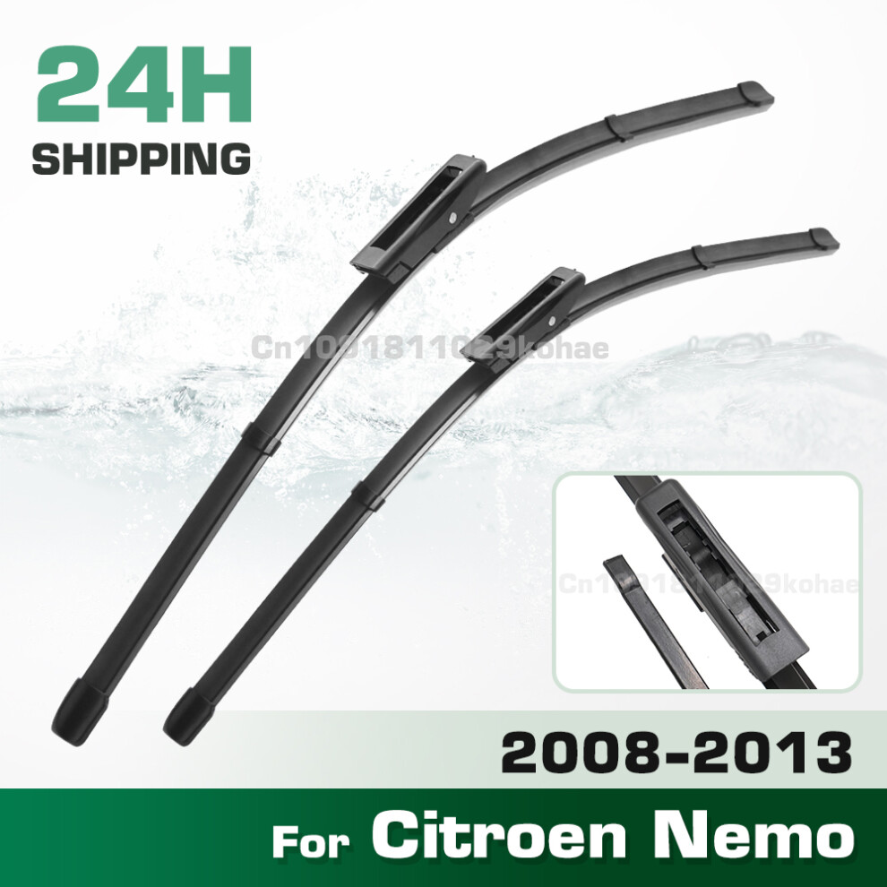 (Right hand drive) Wiper LHD&RHD Front Wiper Blades Set For Citroen Nemo 2008 - 2013 Windshield Windscreen Window Brush 26" 19"-image-OPC-PMJ6S65-NEW