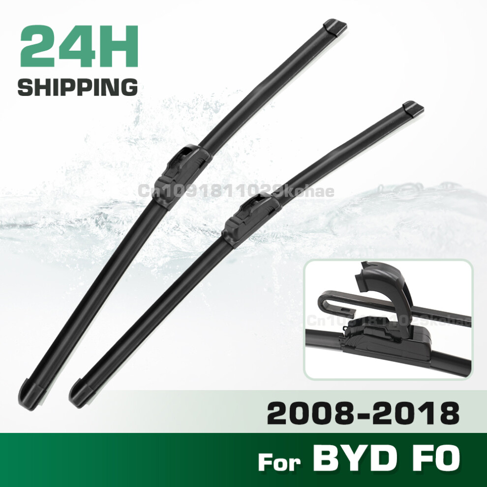 (2Pcs) Wiper Lhd&Rhd Front Wiper Blades Set For Byd F0 2008 - 2018 Windshield Windscreen Window Brush 26" 6935159279912