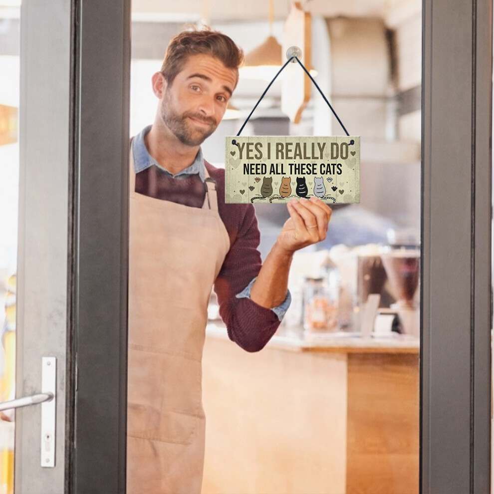 Charming Wooden Cat Sign for Door - Perfect Gift for Pet Lovers-image-OPC-PMJ6S7P-NEW