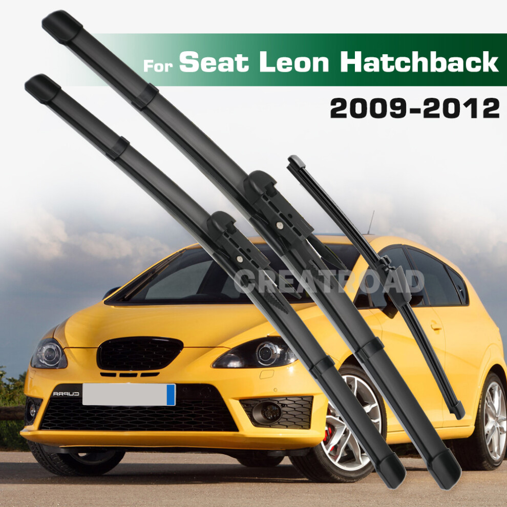 (Right Hand Drive) Wiper Lhd&Rhd Front & Rear Wiper Blades Set For Seat Leon Typ 1P Hatchback 2009 - 2012 Windshield Windscreen Window 6935159279707