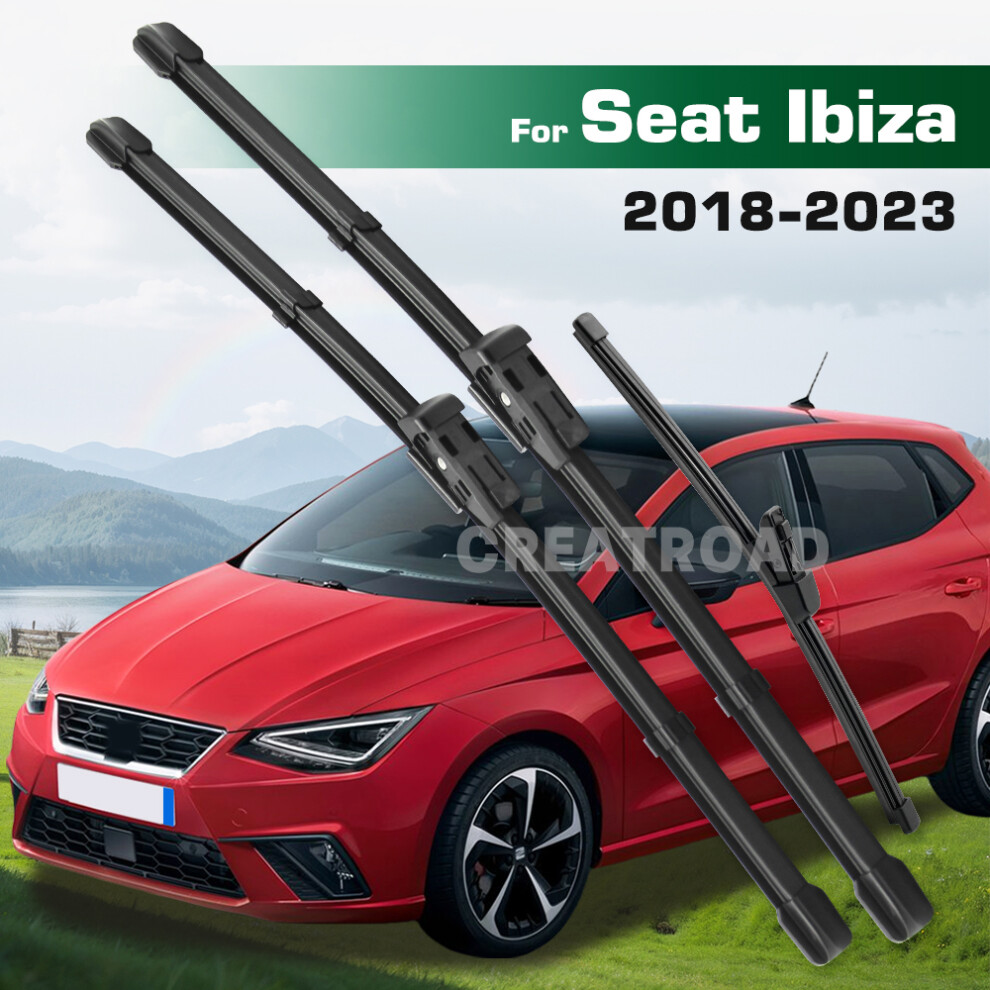 (Left Hand Drive) Wiper Lhd&Rhd Front & Rear Wiper Blades Set For Seat Ibiza 6F 2018 - 2023 Windshield Windscreen Window Brushes 6935159279530