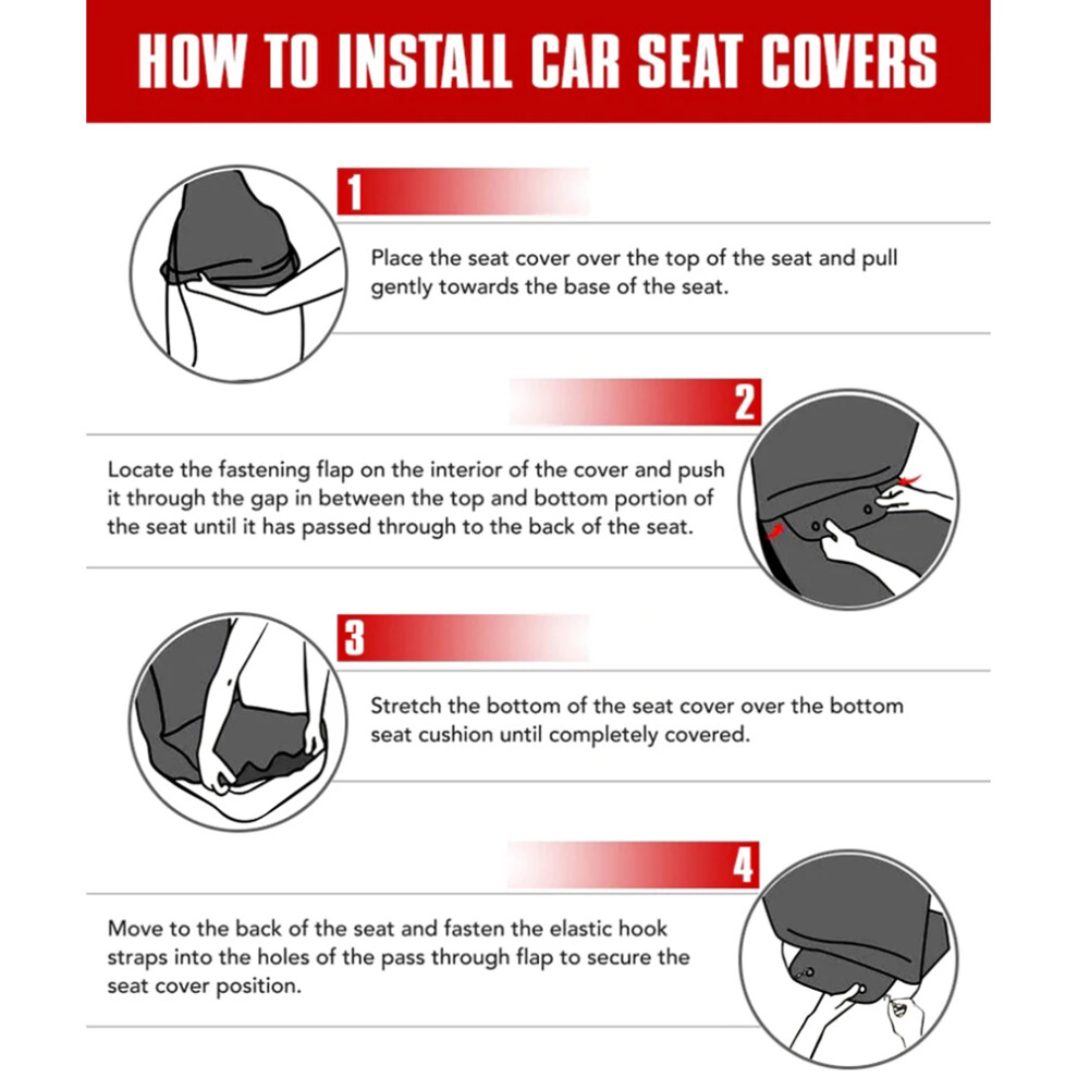 Rainproof Skeleton Car Seat Cover, Breathable, Fits All Vehicles 4631356703930