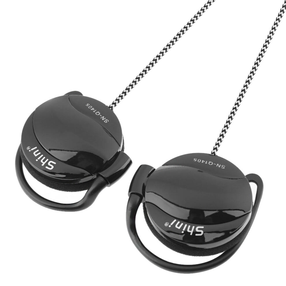 Sports Ear Hook Padded Stereo Headphones With Mic & Braided Cable Mic 5021356706205