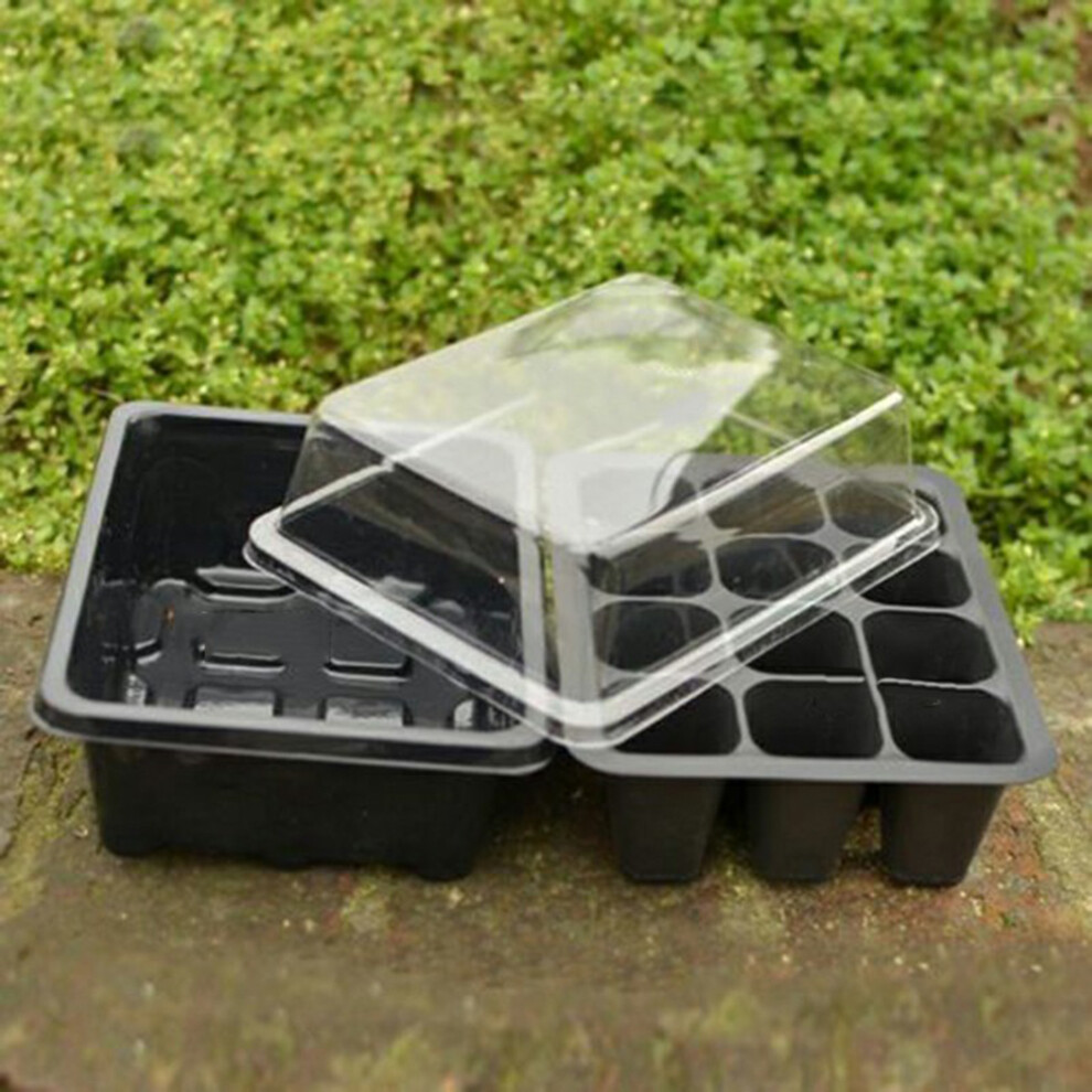 Seedling Propagation Kit 12 Cells Grow Tray Gardening Germination Plant Starter