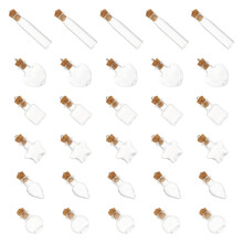 30Pcs Glasburkar Med Korkar Mångsidiga Flaskor