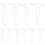 10Pcs Replaceable Plastic Blind Clips For Household Blinds Holder 1