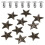10Pz Kit Rivetti Borchie A Stella in Metallo Marrone Per DIY 8