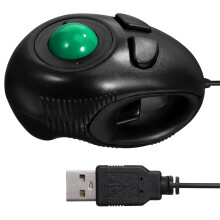 Bärbar Mini Trackball Mus 4D USB Anslutning För Dator (Svart)