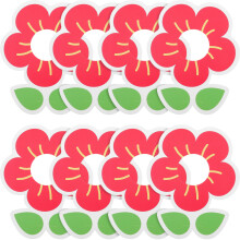 50 St Blommformade Lollipop-Papperskort För Barnkalas