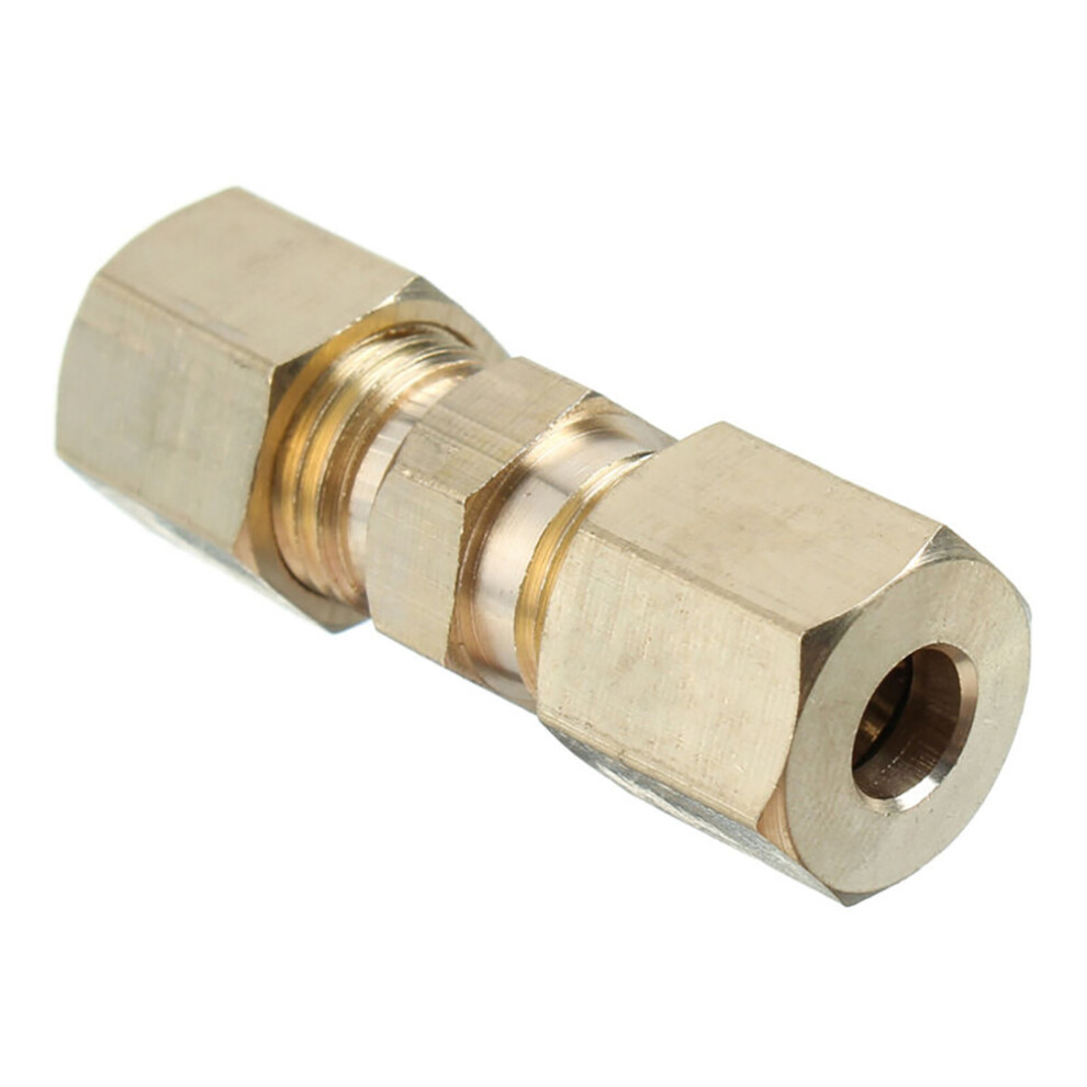 5Pcs Brass Compression Fittings 3/16In Corrosion-Resistant Brake Pipe Connectors 9311356706760