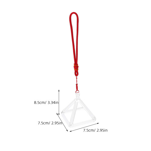 1 Set Kvarts Pyramid Sjungande För Meditation Ljudterapi Ornamenter 1