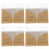 4St Kraftpappers Passhållare 4St PVC Passorganizer Plånbok 8