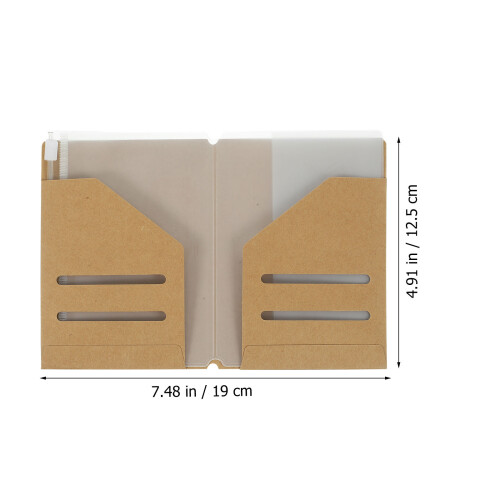 4St Kraftpappers Passhållare 4St PVC Passorganizer Plånbok 1